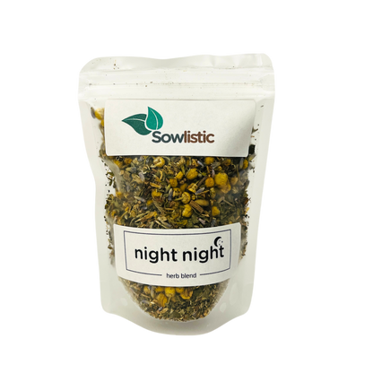 Night Night Restful Sleep Tea, 20 grams, 40 grams Loose Leaf, Organic